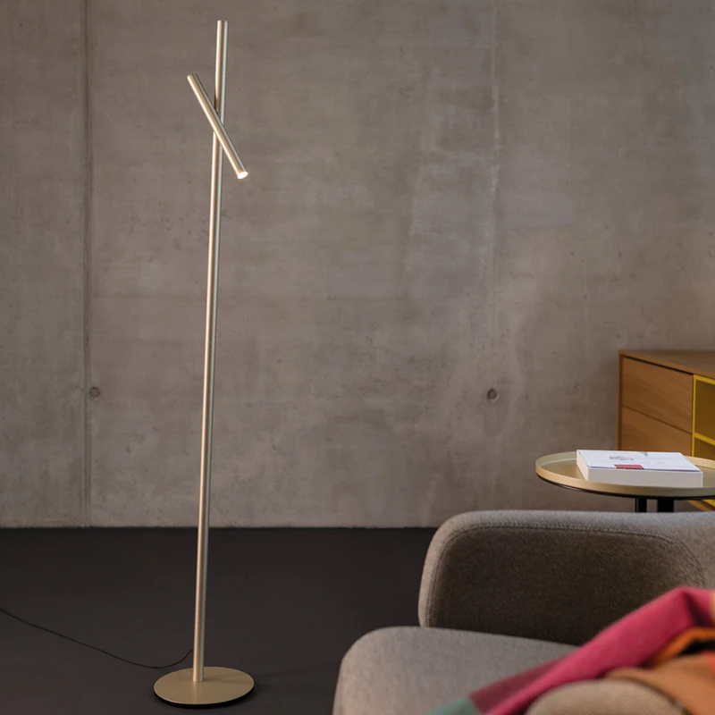 Tanio Minimalistyczna kreatywna linia lampa podłogowa Nordic łóżko i śniadanie