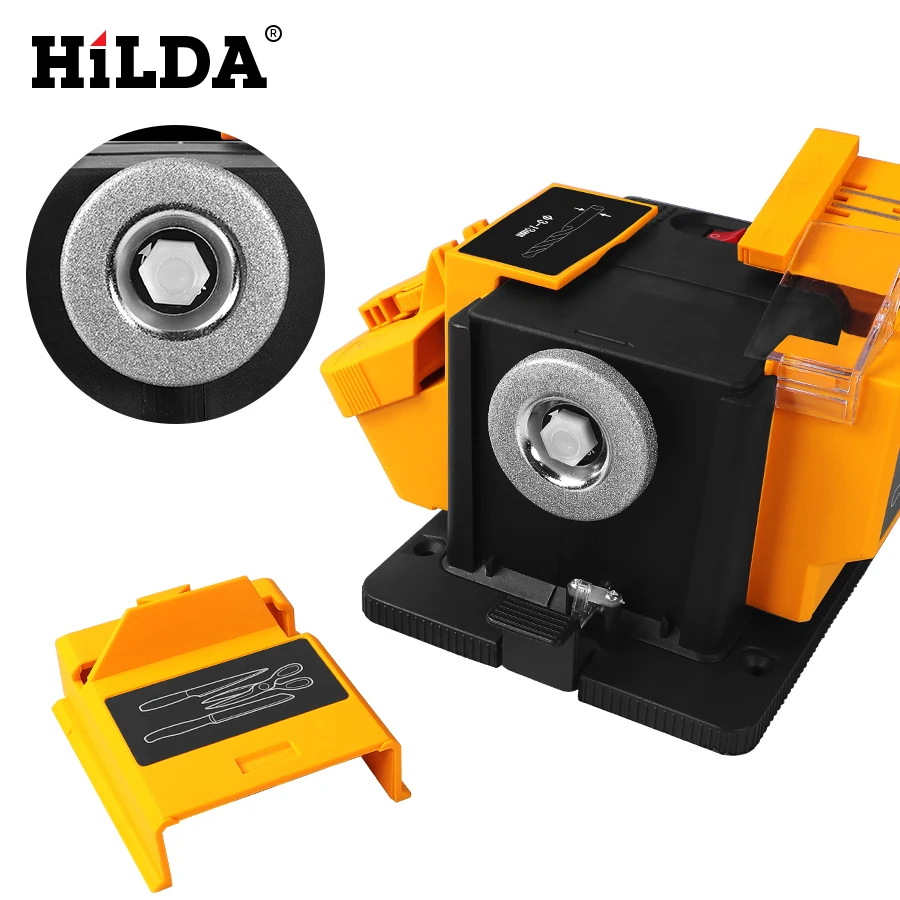 HILDA 96W 3in1 Multifunction sharpener Household Grinding Tool sharpener drill for knife Twist drill HSS drill scissor chisel