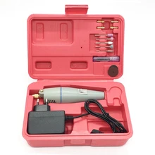 Mini furadeira elétrica + 15 pçs acessórios de moagem adaptador multifunções máquina gravura ferramenta elétrica conjunto kit plugue da ue