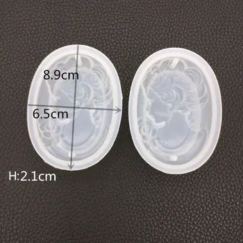 

DIY Crystal Epoxy Resin Silicone Mold Crafts Women Figure Objects Exquisite Luxury Jewelry Making Pendant Tools Molds Creative
