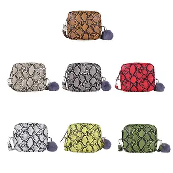 

Messenger Shoulder Bag Women Hot Selling Comfortable Exquisite Durable Snake Print PU Leather Fashion Crossbody Handbag