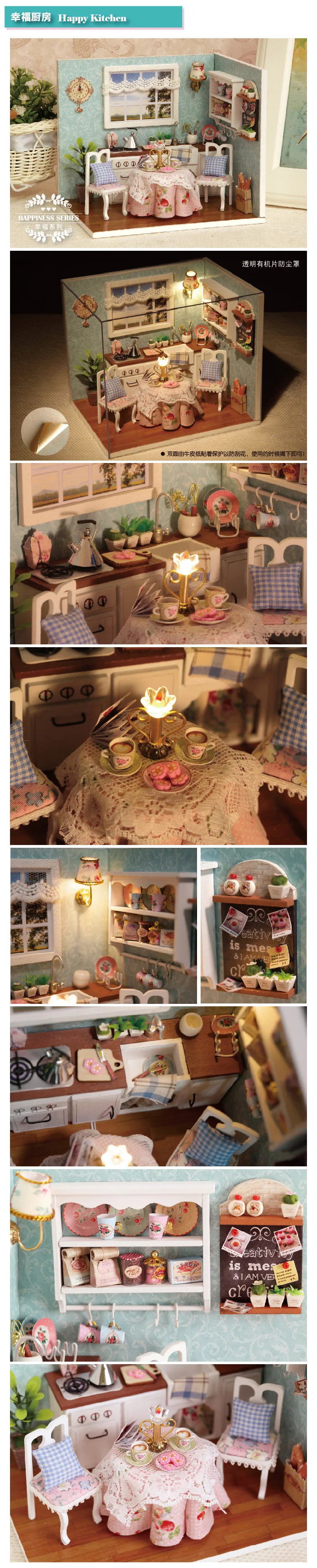 15,1*11,6*13,1 см DIY Кукольный дом с мебели лесное здание миниатюрные деревянные игрушки ручной работы Сборка взрослых подарок для детей