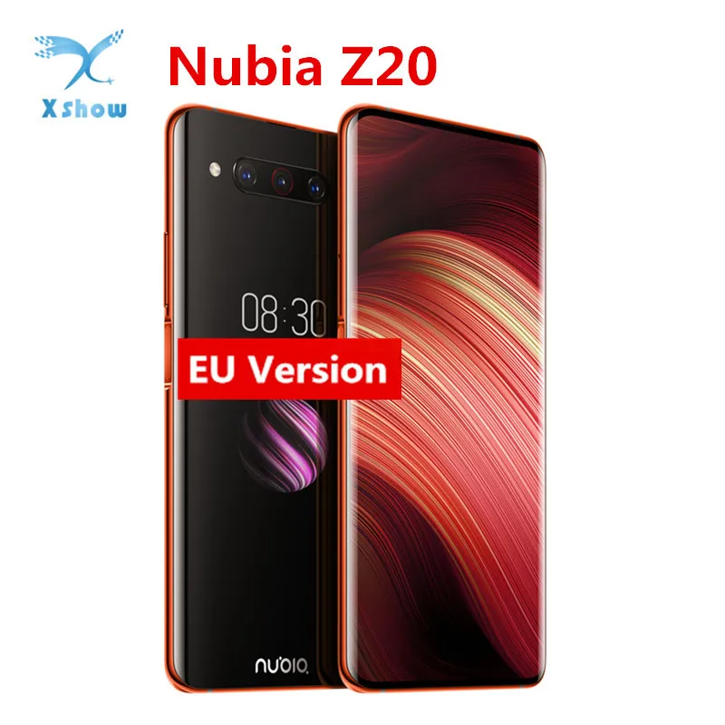 Nubia Z20 6,42+ 5,1 дюймовый смартфон с двойным экраном 8 ГБ ОЗУ 128 Гб ПЗУ Snapdragon 855 Plus Quick Charge 4,0 4000 мАч 48MP мобильный телефон