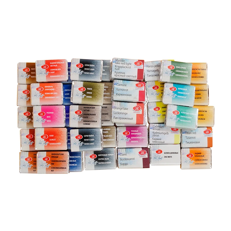 Russian white night solid watercolor paint Series A Acuarelas series artist art supplies watercolor paint watercolor pigment