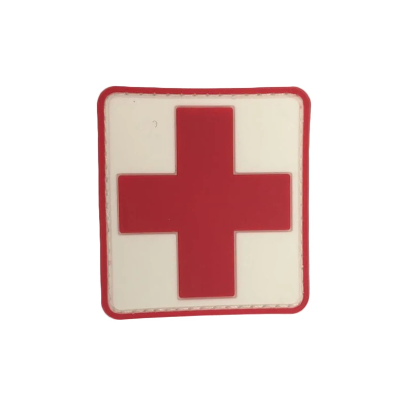 3D ПВХ резиновый красный крест Флаг Швейцарии со швейцарским крестом Комплект