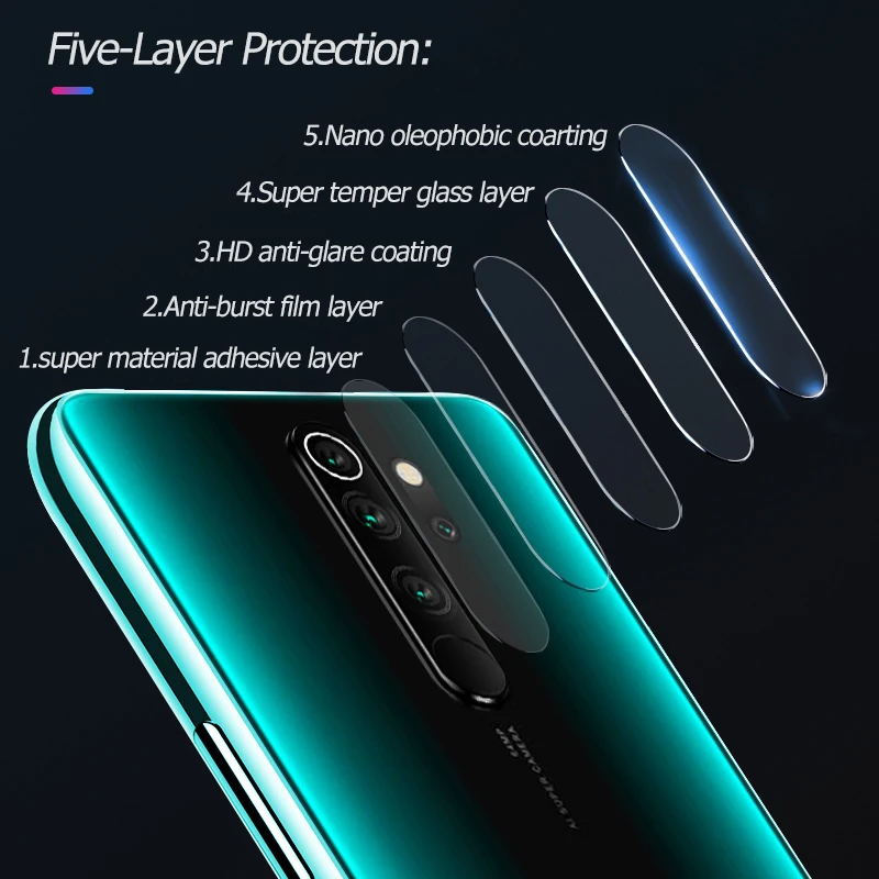 Пленка для объектива камеры для Xiaomi Redmi Note 8 Pro 7 Pro K20 Pro, защита задней камеры из закаленного стекла, Защитная пленка для объектива телефона