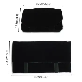 

Travel Jewelry Organizer Roll Large Necklaces Stud Earring Ring Storage Bag