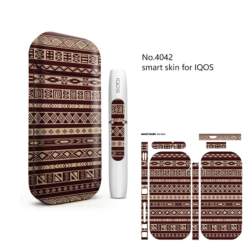 Волшебная Акула, пузырьковый цветок, чехол, пленка, наклейка для IQOS 2,4 Plus, для IQOS 2,4 p, чехол, крышка для электронной сигареты 4036-4045