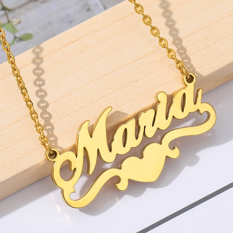 Kalung Choker Nama Pribadi Rantai Emas 