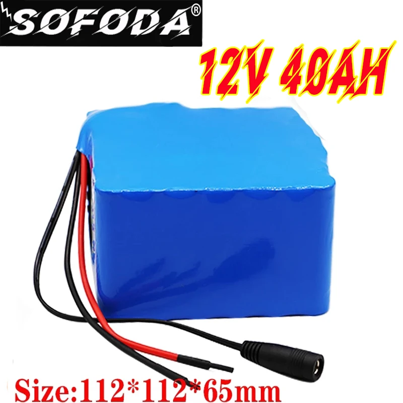 12V 40Ah 3S12P 12 6 V 40000 мАч высокой мощности литий Батарея пакет для инвертор ксеноновая