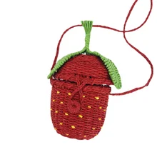 

2021Internet Pop Strawberry Bag Messenger Bag Fruit Bag Women's Shoulder Bag Cute and Very Simple Style Hasp Flap Pocket