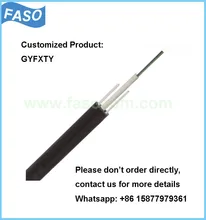 

FASO Outdoor Fiber Optic Cable 4-24 Core Central Loose Tube PE Jacket GYFXTY Outdoor Fiber Optic Cable
