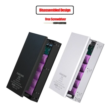 

Detachable LCD Display DIY 5x18650 Battery Case Power Bank Shell Portable External Box without Battery Powerbank Protector