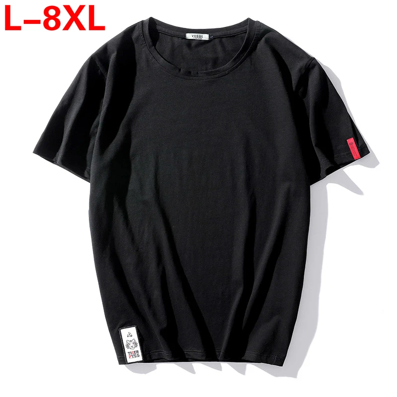 Мужская футболка большого размера 8xl 7xl 6xl 5xl плюс футболки в стиле хип-хоп