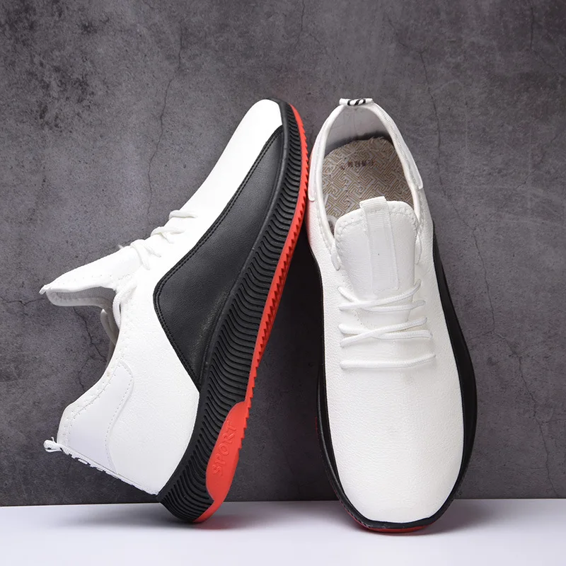 

Autumn and winter goose down British soft leather soft bottom shoes