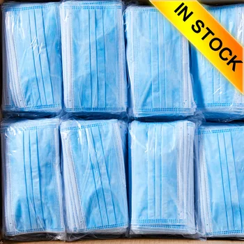 

100pcs Face Mouth Protective Mask Disposable Protect 3 Layers Filter Dustproof Earloop Non Woven Mouth Masks 48 hours Shipping