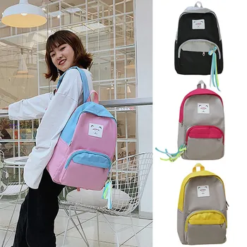 

original New Fashion school bags Women's Portable Backpack Casual Wild Cute Cat Pattern Backpack on sale dropshipping 30