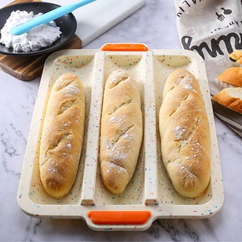 

French Bread Baking Mold Bread Wave Baking Tray Cake Baguette Baking Pan Non Stick Bakeware Caking Tools