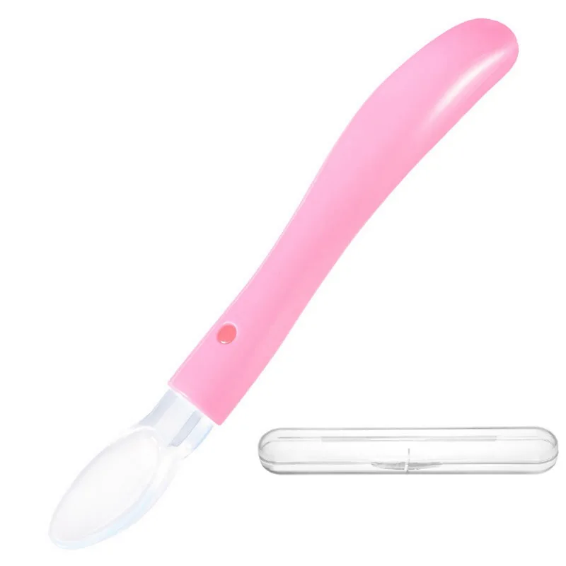 Pink3 3 шт./компл. детские столовые принадлежности Комплектная посуда всасывания блюда чаша Температура Еда ложка для кормления зондирования ужин страховочные ремни с чаши для малышей - Цвет: Pink3