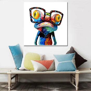 

Abstract Paint Frog Animals DIY Painting By Numbers Acrylic Picture Hand Painted Oil Painting For Gift 40*40cm/50*50cm/60*60cm