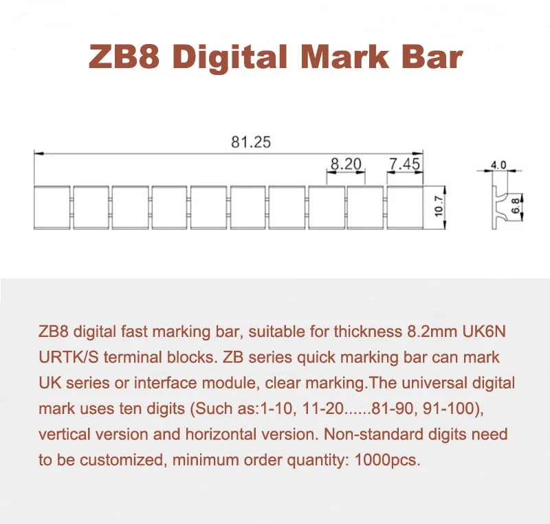 ZB8 digital thickness 8.2mm