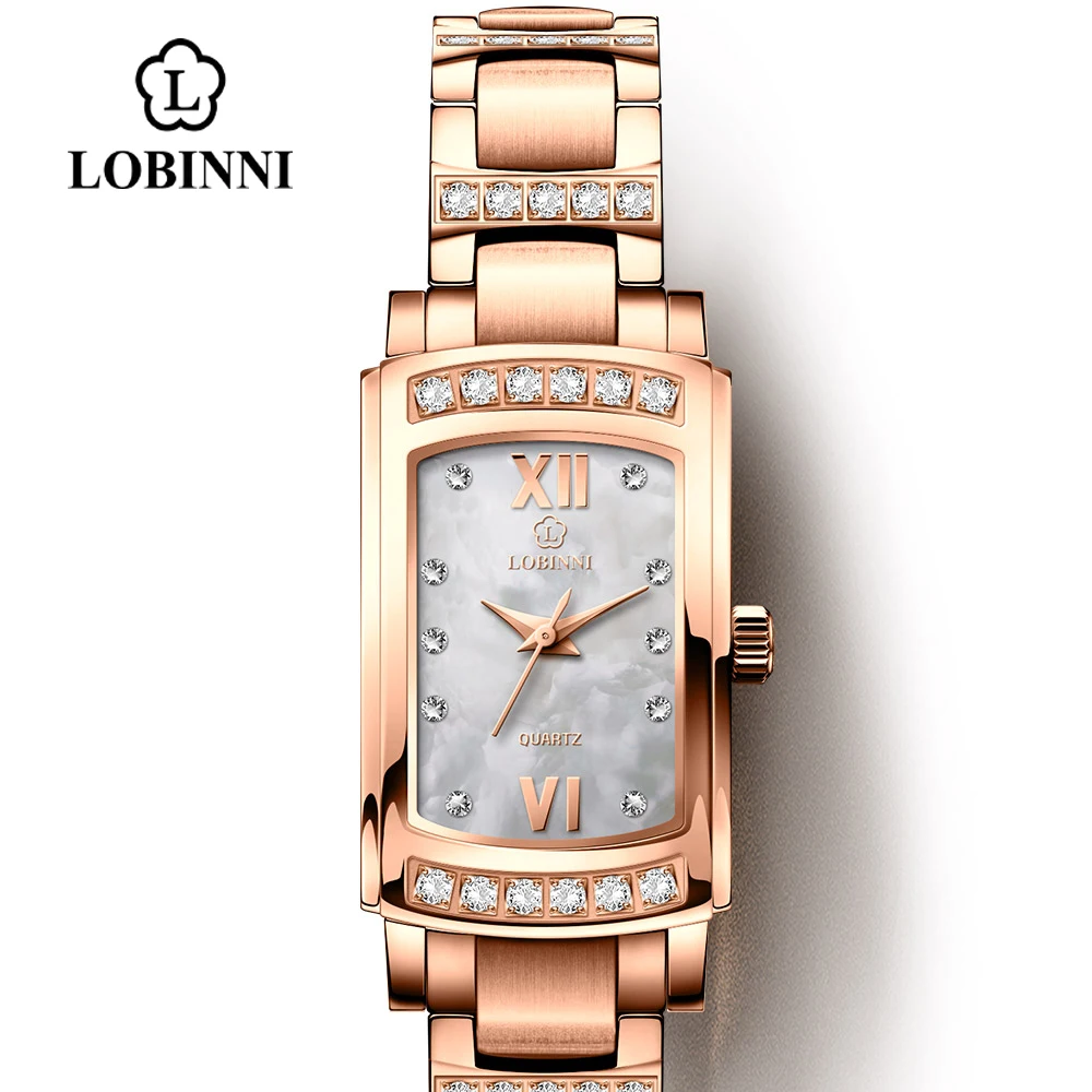 

LOBINNI Women Watches Luxury Brand Female Japan Citizen Quartz Watches Sapphire Crystal Wristwatch Waterproof 30M Clock 8014