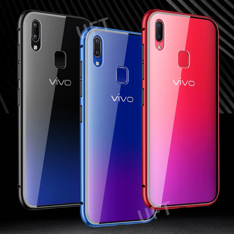 Магнитный чехол Vivo U3 U20 360 дюйма передний и задний двусторонний из закаленного