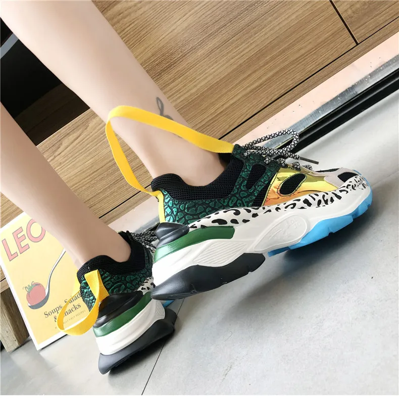 CAGILKZEL 2019 Women Platform Sneakers Fashion Woman Sneakers Shoes Casual Flats Soft Woman Chunky Shoes Ladies Shoes (6)