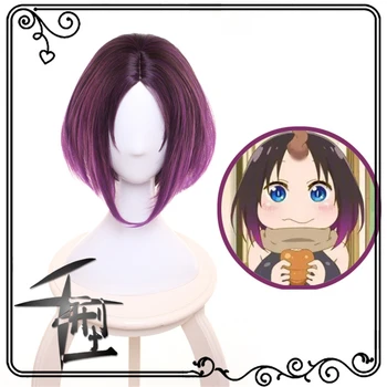

Anime Kobayashi San Chi No Maid Dragon Erua Elma Wig Cosplay Costume Women Short Heat Resistant Synthetic Hair Wigs+wig Cap