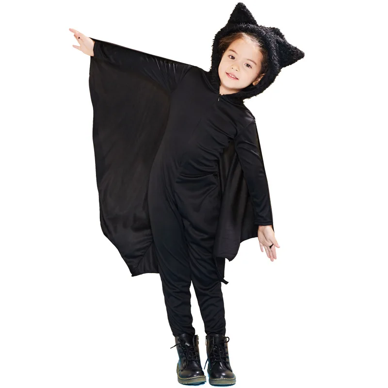 Cute Bat Costume Cosplay For Girl Halloween Batgirl Costume For Kids Carnival Party Children Animals Suit