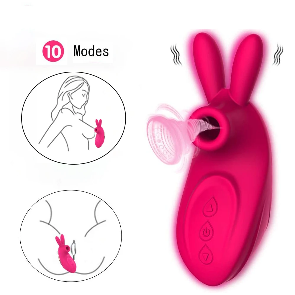 Silicone Vagina Anal Mini Sucker Waterproof Licking Tongue Vibrators Sex Toy With 10 Modes For Women Couple Sucking Vibrator | Красота и