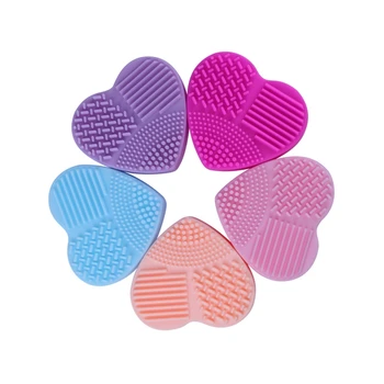

1PC Silicone Fashion Heart Shape Egg Cleaning Glove Makeup Washing Brush Scrubber Tool Cleaners Cleaning Brush