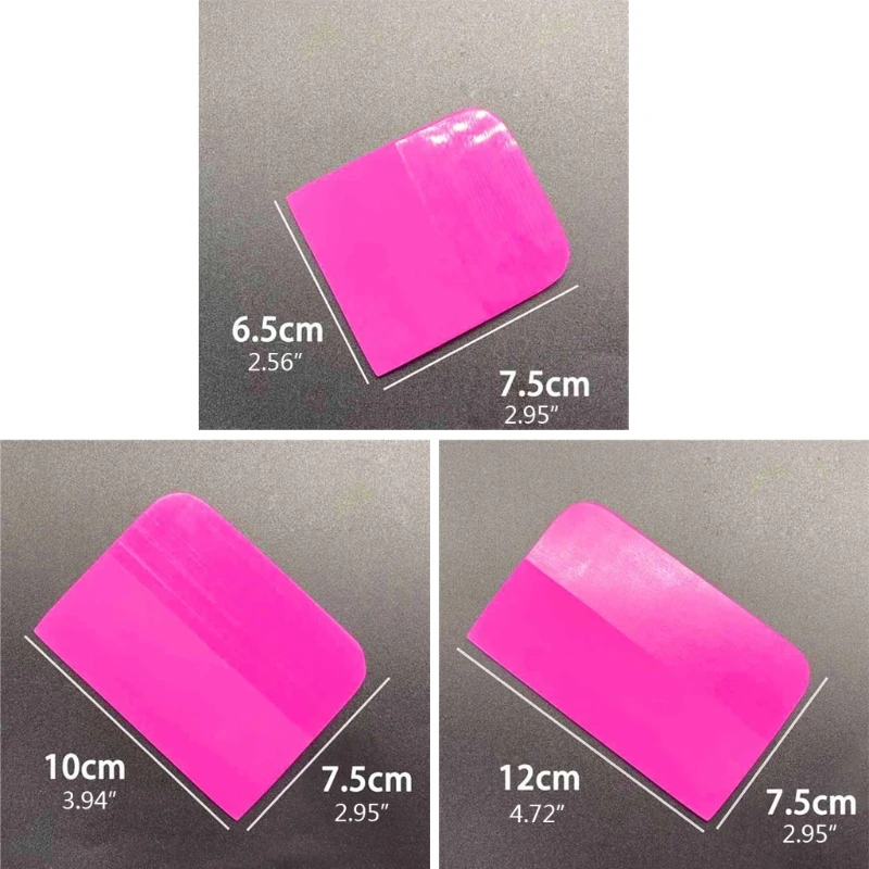 Soft Rubber Car Window Squeegee Tint Tools Glass Water Wiper Vinyl Wrap Blade vinyl squeegee window tinting squeegee window tint squeegee For Auto Home Office 6.5/10/12x7.5cm