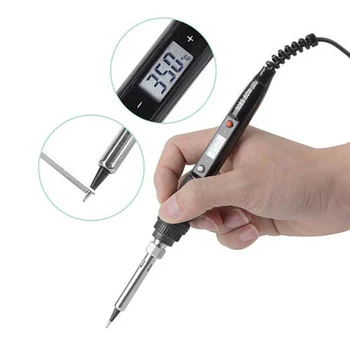 

80W Electric Soldering Iron Temperature Adjustable LCD Digital Display 220V 110V Welding Solder Iron Rework Station Repair Tool