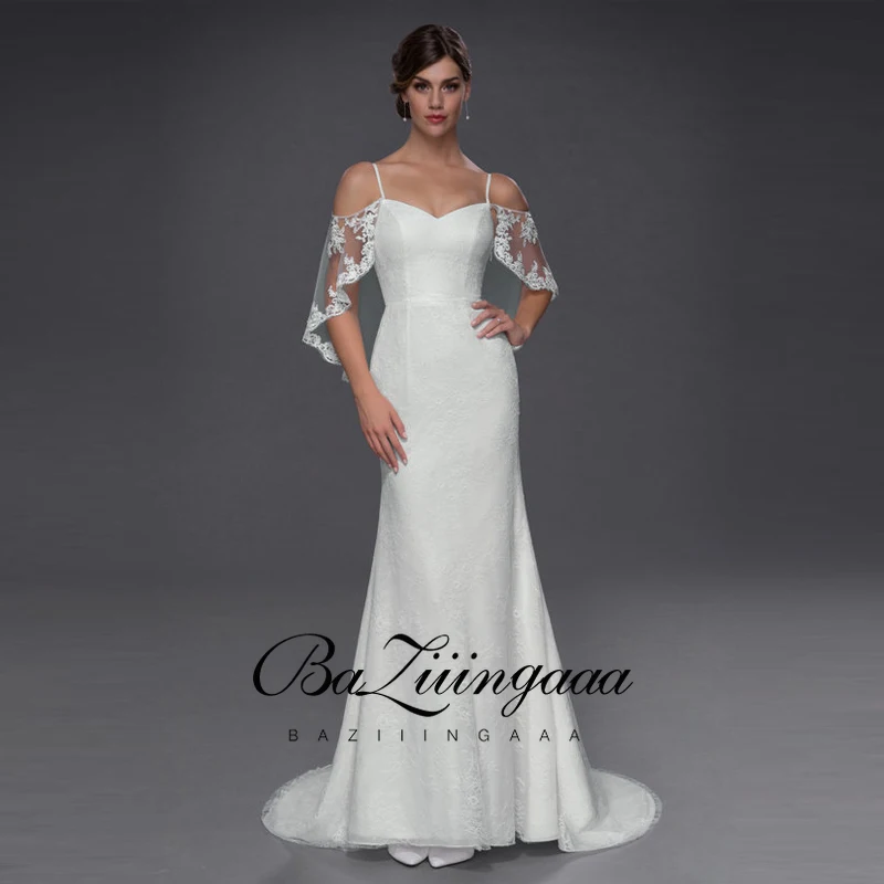 

BAZIIINGAAA 2020 New Luxury Wedding Dress lace beaded plus size wedding dress accept tailor-made