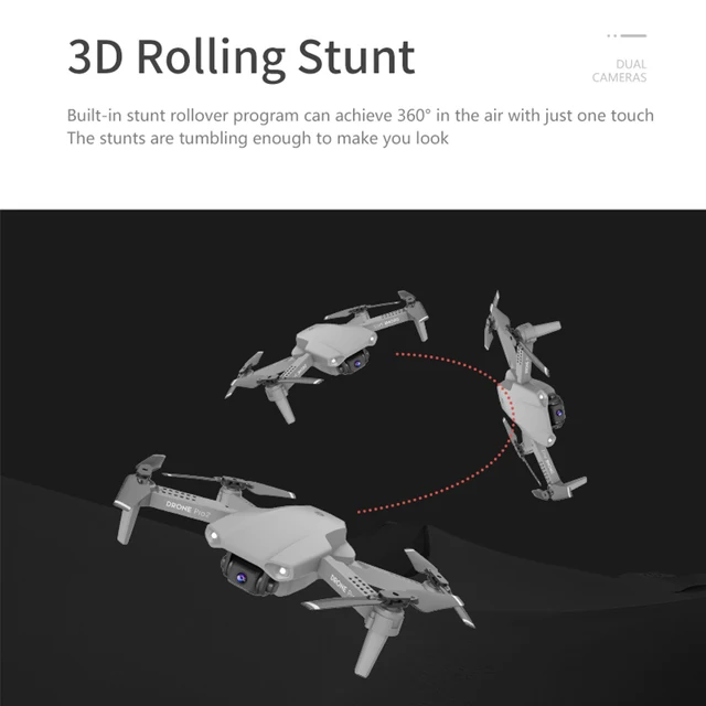 RC Drone E99 Pro2 4K HD Mini Dual Camera Wide Angle WIFI FPV Professional Helicopter Aerial Photography Foldable Quadcopter Toys 3