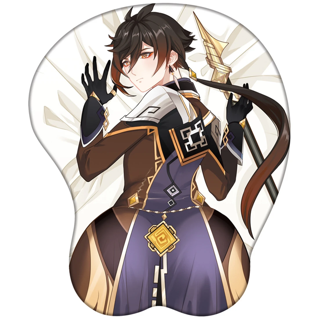 Genshin Impact ZhongLi Body Pillow Cover 50cm X 150cm Anime Peach Skin