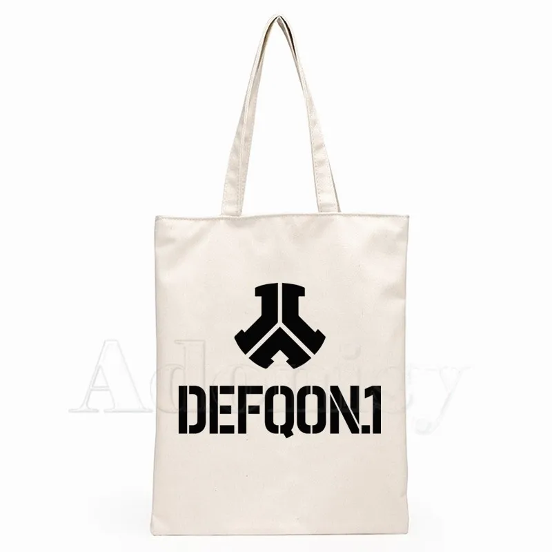 

Defqon 1 Pure Designer Simple Women Package Elegant Canvas Bag Handbags Shoulder Bags Casual Shopping Girls Handbag
