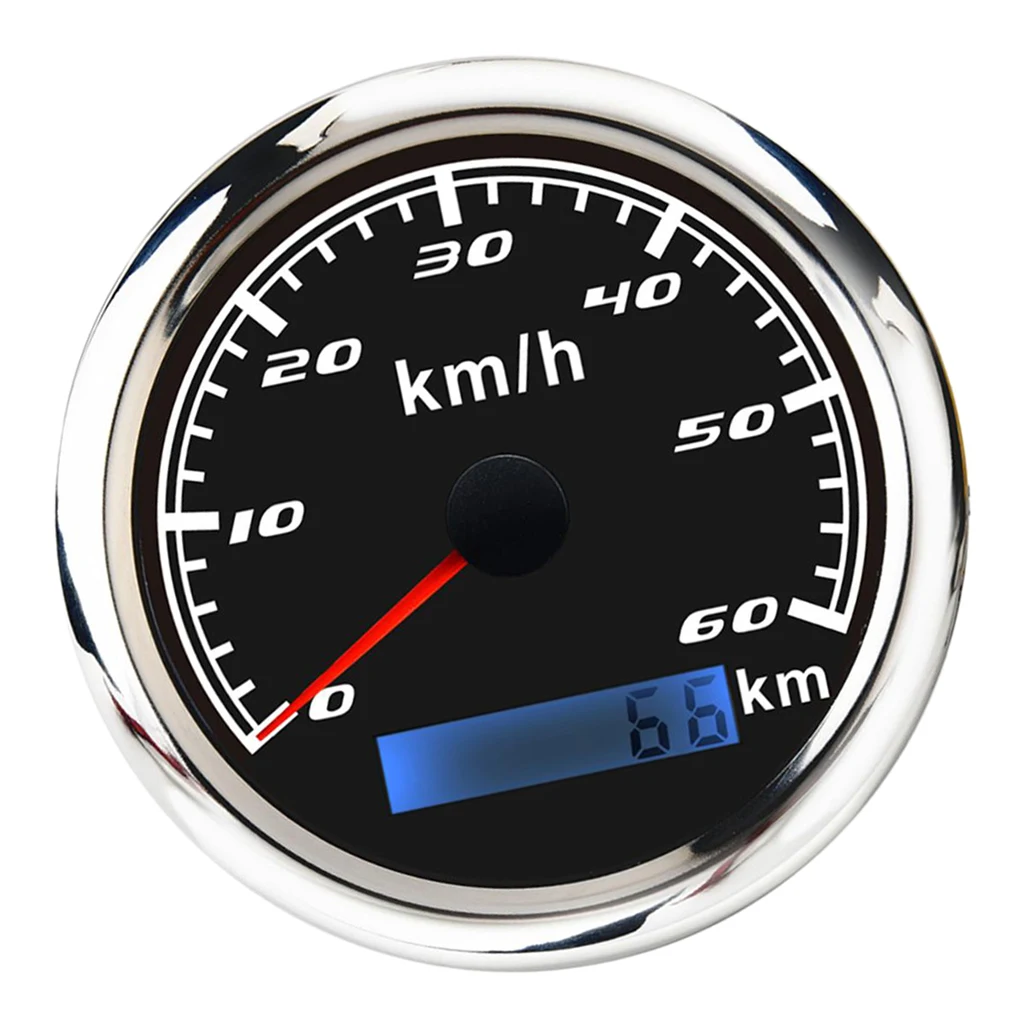 316 Stainless Steel L Bezel  85mm(3/8'') GPS Speedometer Gauge Odometer  for ATV  Motorcycle Marine Boat