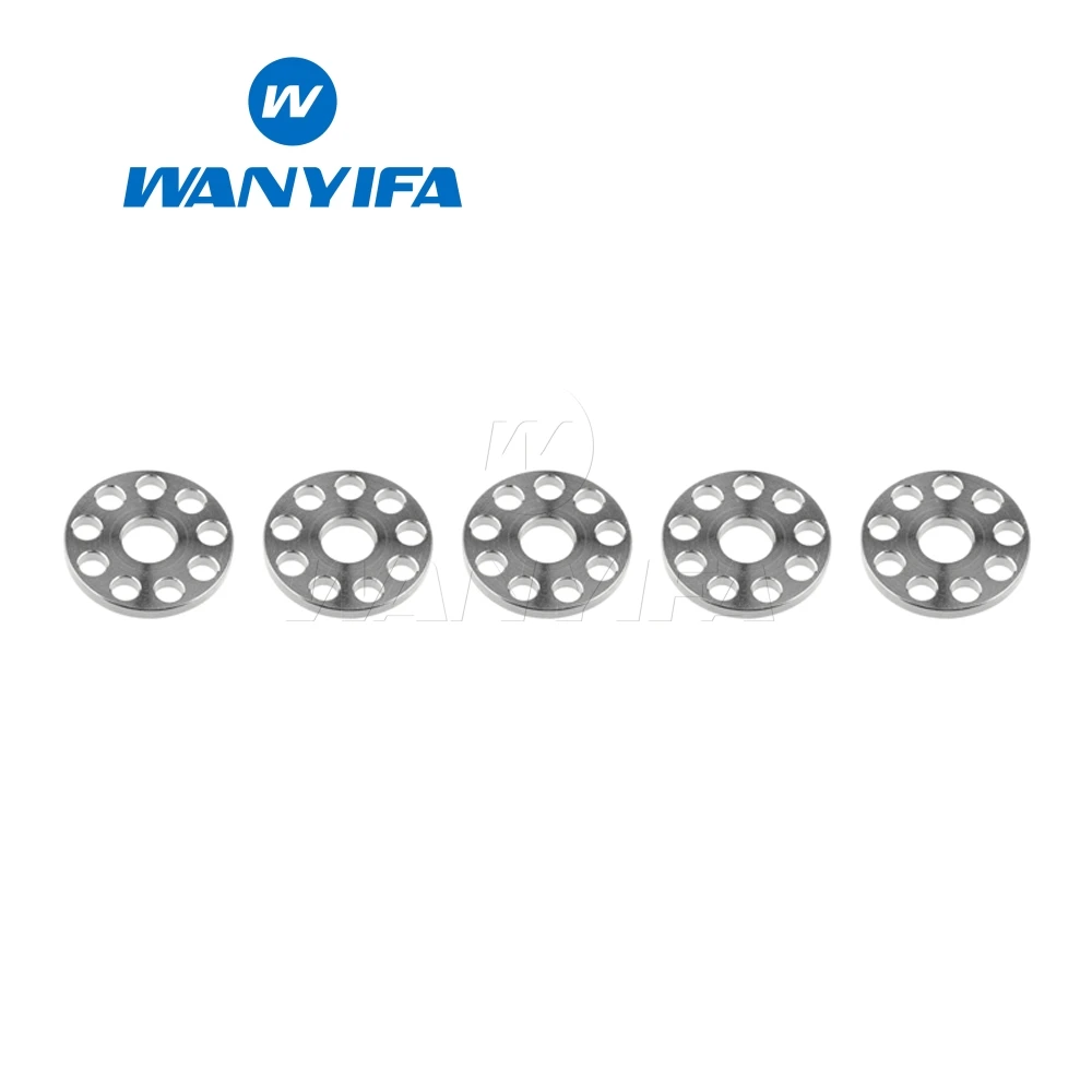 M10 Titanium Титановый "Wanyifa" 5 шт Многоцветный M6 8 10 девять отверстие шайба для велосипеда - Цвет: M10 Titanium