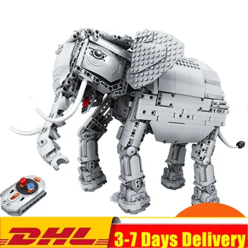

2019 IN Stock 7107 Technic Creators 1542pcs RC Remote Control Elephant Animal Electric Building Blocks toys for Children