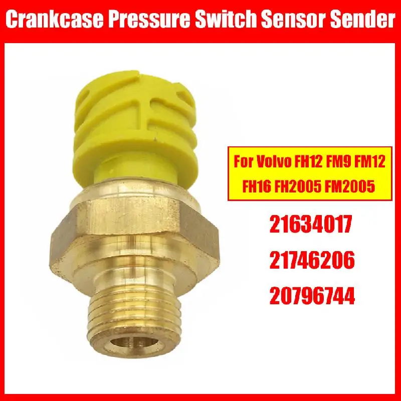 

Crankcase Pressure Switch Sensor Sender For Volvo FH12 FM9 FM12 FH16 FH2005 FM2005 21634017 21746206 20796744