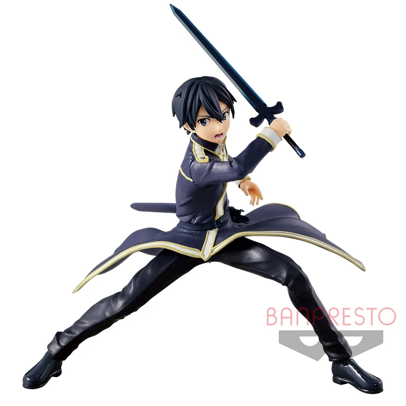 WSTXBD BANPRESTO EXQ Меч Искусство Интернет САО Кирито алицизация ПВХ Рисунок игрушки Фигурки Модель Куклы Brinquedos - Цвет: Kirito