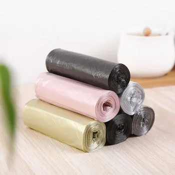 

5 Roll Small Garbage Bag Trash Bags Durable Disposable Plastic Home Kitchen Home Waste Trash Storage Container Garbage Bags