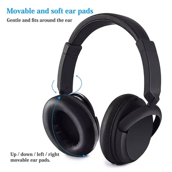 

Black Bluetooth Headset Stereo Wireless ANC01 Headphones For All Smartphones