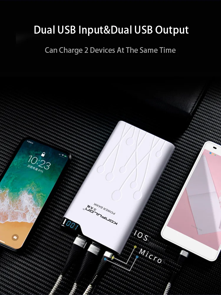 Fast Portable Charger Powerbank 20000mah Power Bank Dual USB External Battery With LED Display Charger For iphone 12 Redmi Fast Portable Charger Powerbank 20000mah Power Bank Dual USB External Battery With LED Display Charger For iphone 12 Redmi