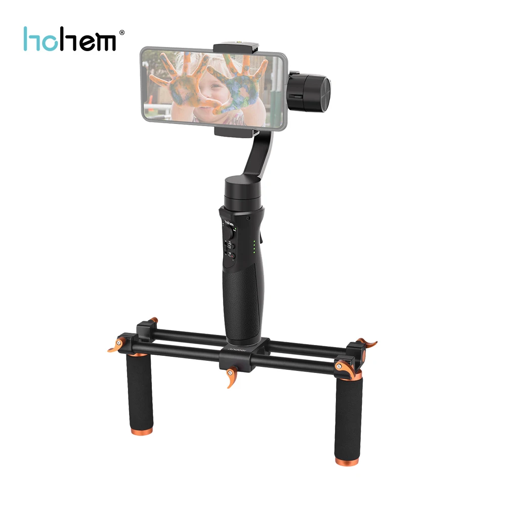 Фотография Hohem iSteady Mobile+ 3-Axis Handhele Gimbal Kit w/App управление для huawei 58-89 мм ширина смартфона Максимальная полезная нагрузка 280 г