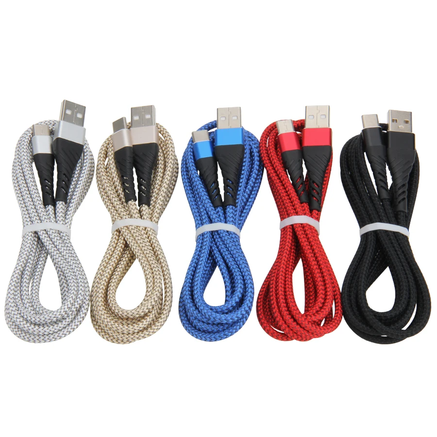 US $116.86 Mermaid Nylon Braided Fabric Micro Usb 5pin 8pin Type C Data Sync Charger Cable For Iphone 8 HTC Huawei SONY Nokia 100pcsLot