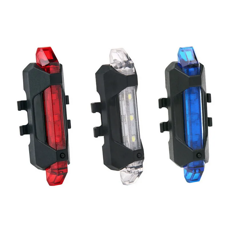 Clearance Mountain Bike Cycling Light Taillamp Safety Warning Light Bicycle Light Waterproof Rear Tail Light LED USB Rechargeable TSLM1 2