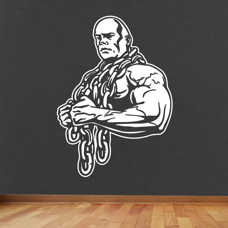 Fitness Decal Gym Gymnasium Sticker Body building Posters Vinyl Wall